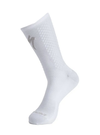 Specialized KINETIC AERO KNIT TALL SOCK WHT/SIL