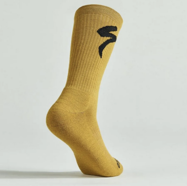 Specialized merino midweight tall sock gold