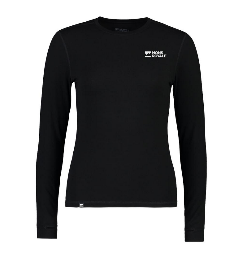 Mons Royale Womens Cascade Merino Base Layer Long Sleeve