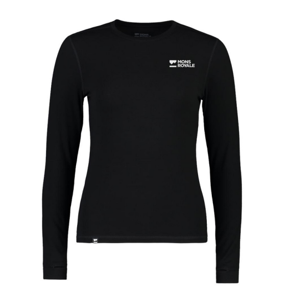 Mons Royale Womens Cascade Merino Base Layer Long Sleeve