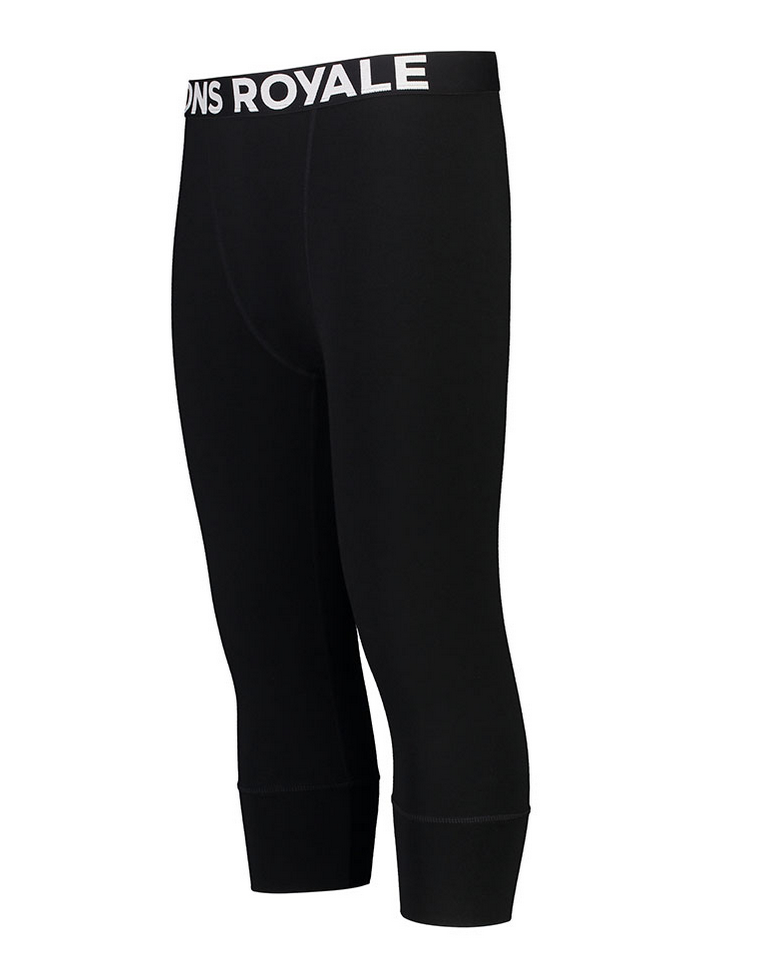 Mons Royale womens Cascade Flex 200 - 3/4 legging black