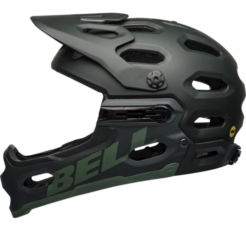 bell Super 3R MIPS Helmet matte green - L