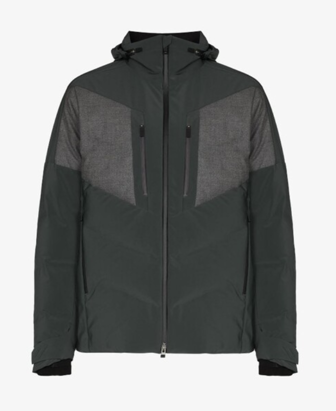 kjus system men torrent jacket dark jet green steel 52