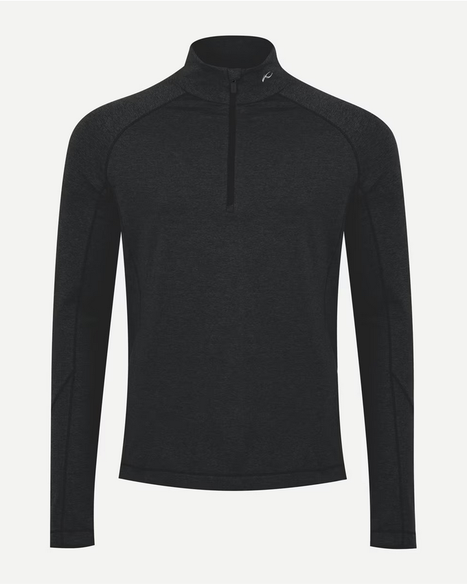 kjus system kjus men trace midlayer half zip     black 52