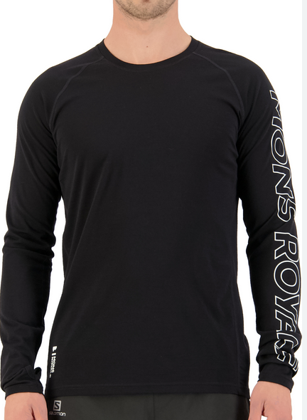 Mons Royale men temple tech ls black - M