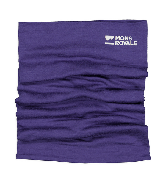 Mons Royale double up neckwarmer    Violet - OS