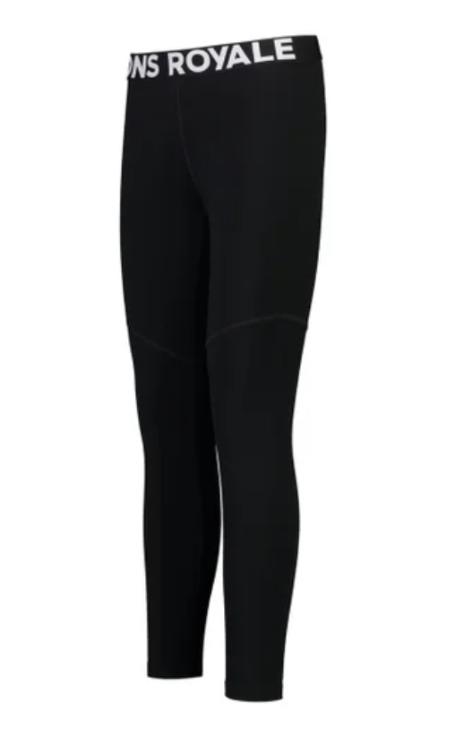 Mons Royale Girls Legging Black 146-156cm