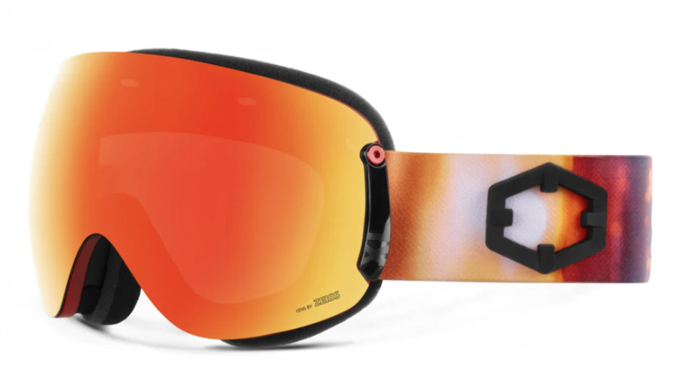 out of goggle open alba red & persimmon