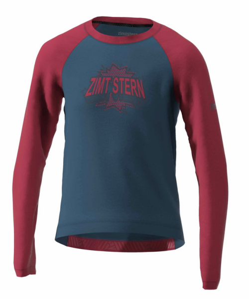 Zimtstern Bulletz Shirt LS Kids  Jester Red/French navy 140/M