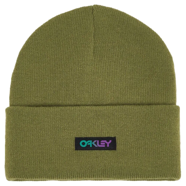 Oakley Gradient patch beanie army green