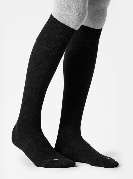 silverskin unisex long socks anthracite 38/41