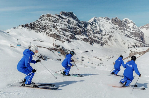 boardlocal ski group lessons with www.prime-engelberg.ch