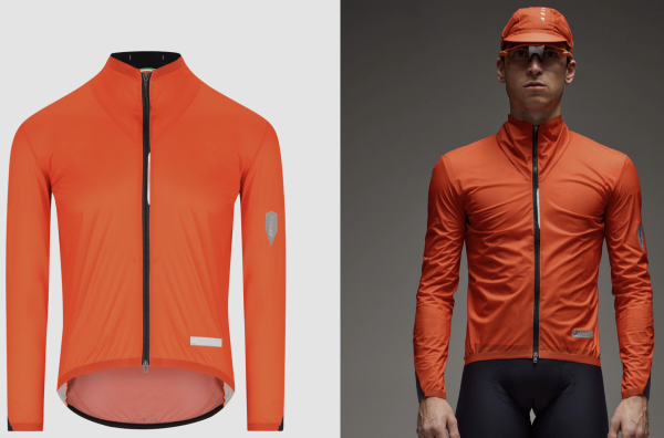Q36.5 rain shell jacket light orange