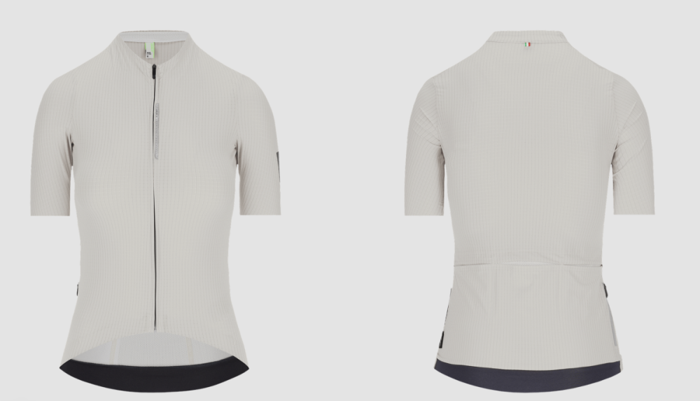 Q36.5 Jersey short sleeve L1 Woman Pinstripe optic white