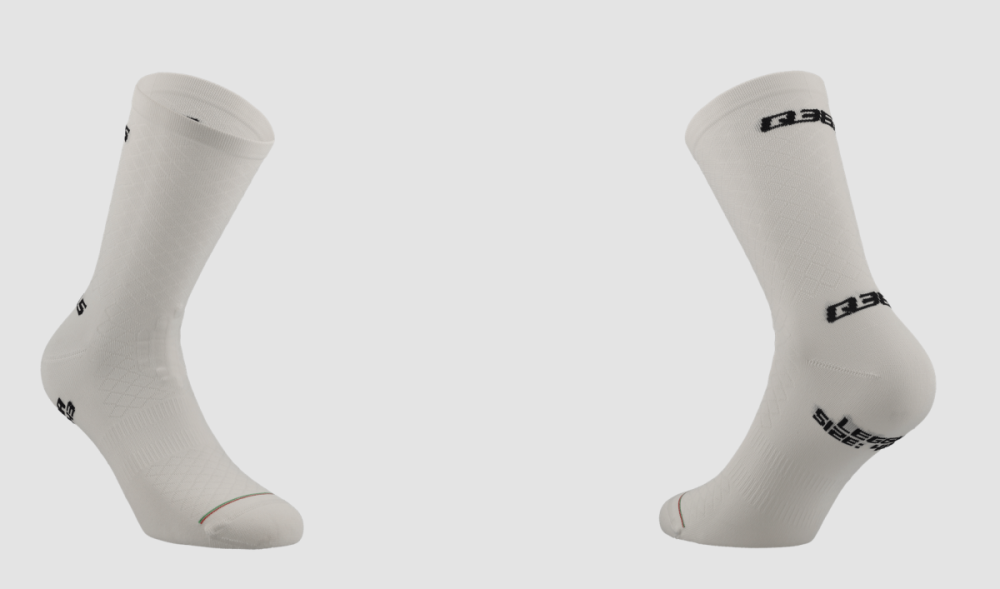 Q36.5 q 36.5 socks Leggera White