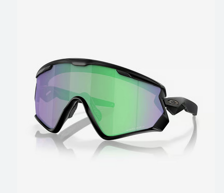 Oakley oakley wind jacket 2.0 matte black - prizm road jade